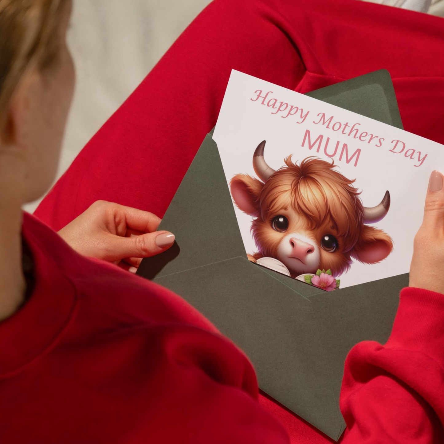 Mothers Day Card - Highland Cow