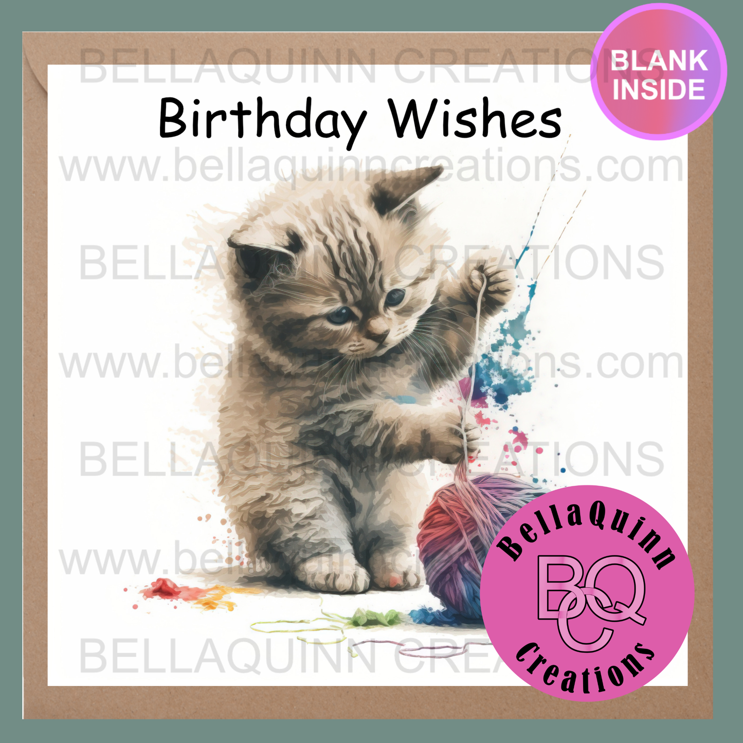 Cat Collection Greeting Card - Birthday Wishes