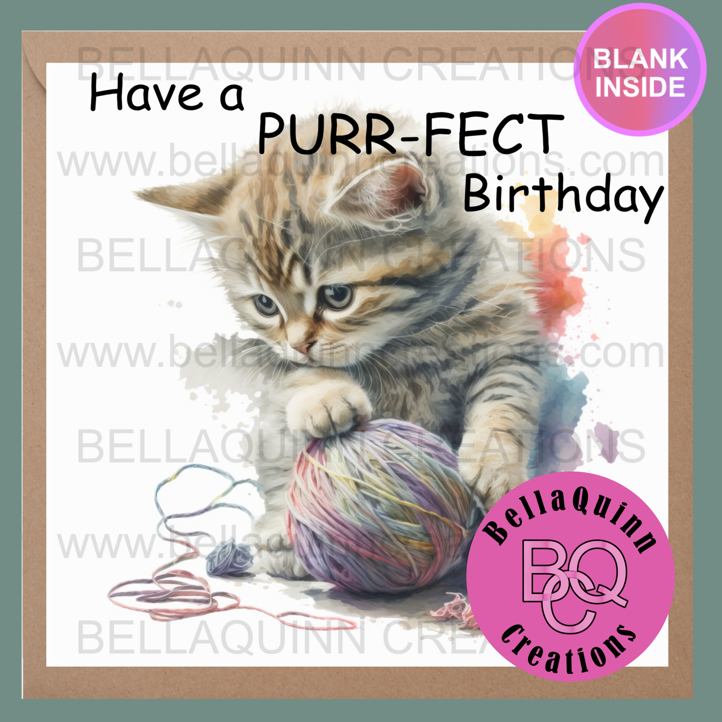 Cat Collection Greeting Card - Have a Purrfect Birthday
