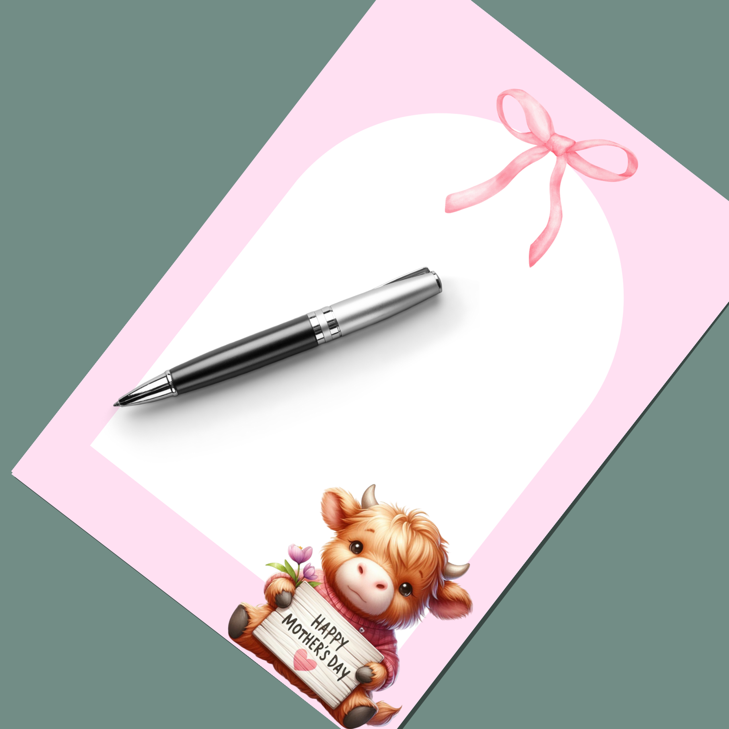 Highland Cow Notepad
