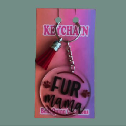 Acrylic Keychain - Fur Mama