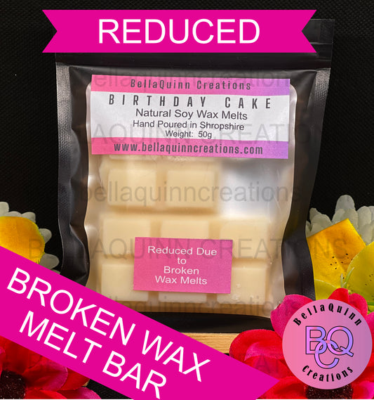 Birthday Cake Wax Melt Snap Bar (BROKEN)
