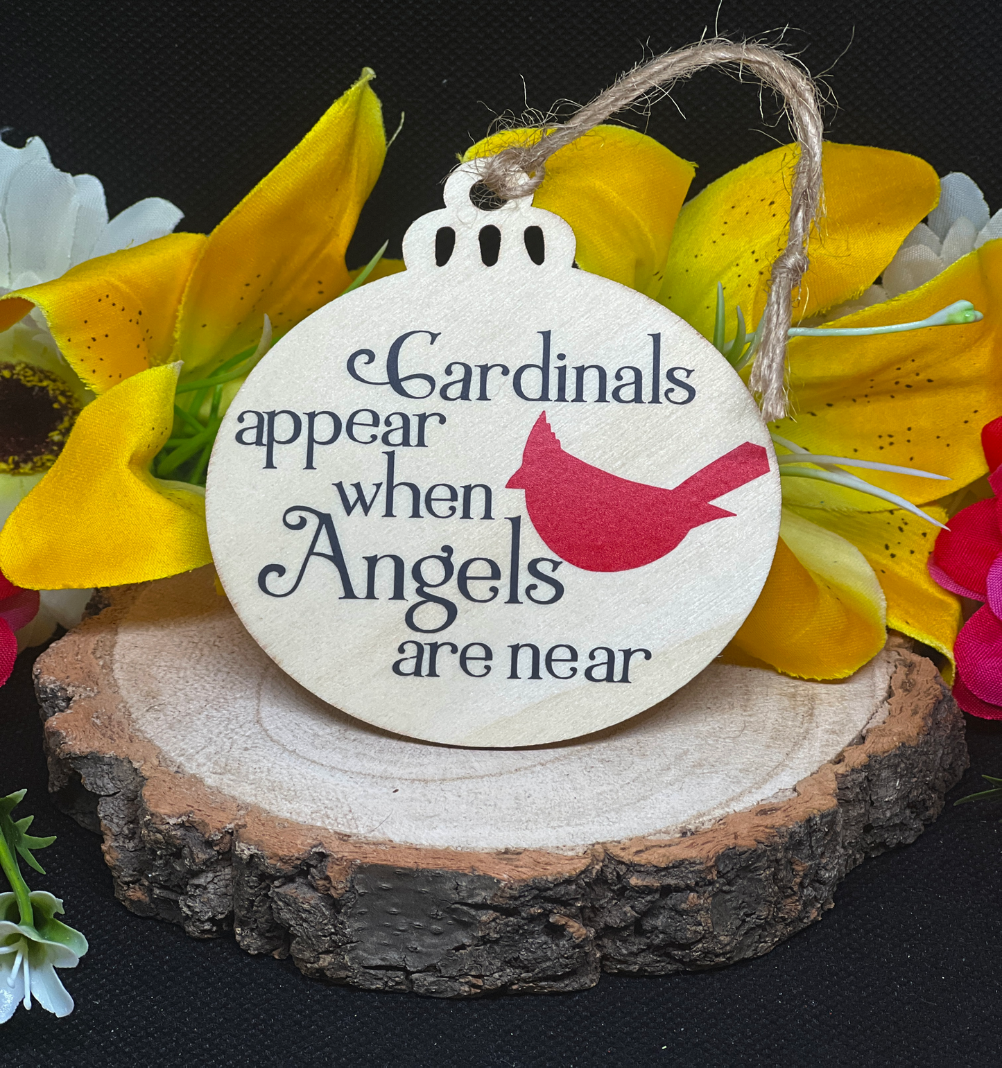 Peace on Earth/Cardinal Christmas Decoration