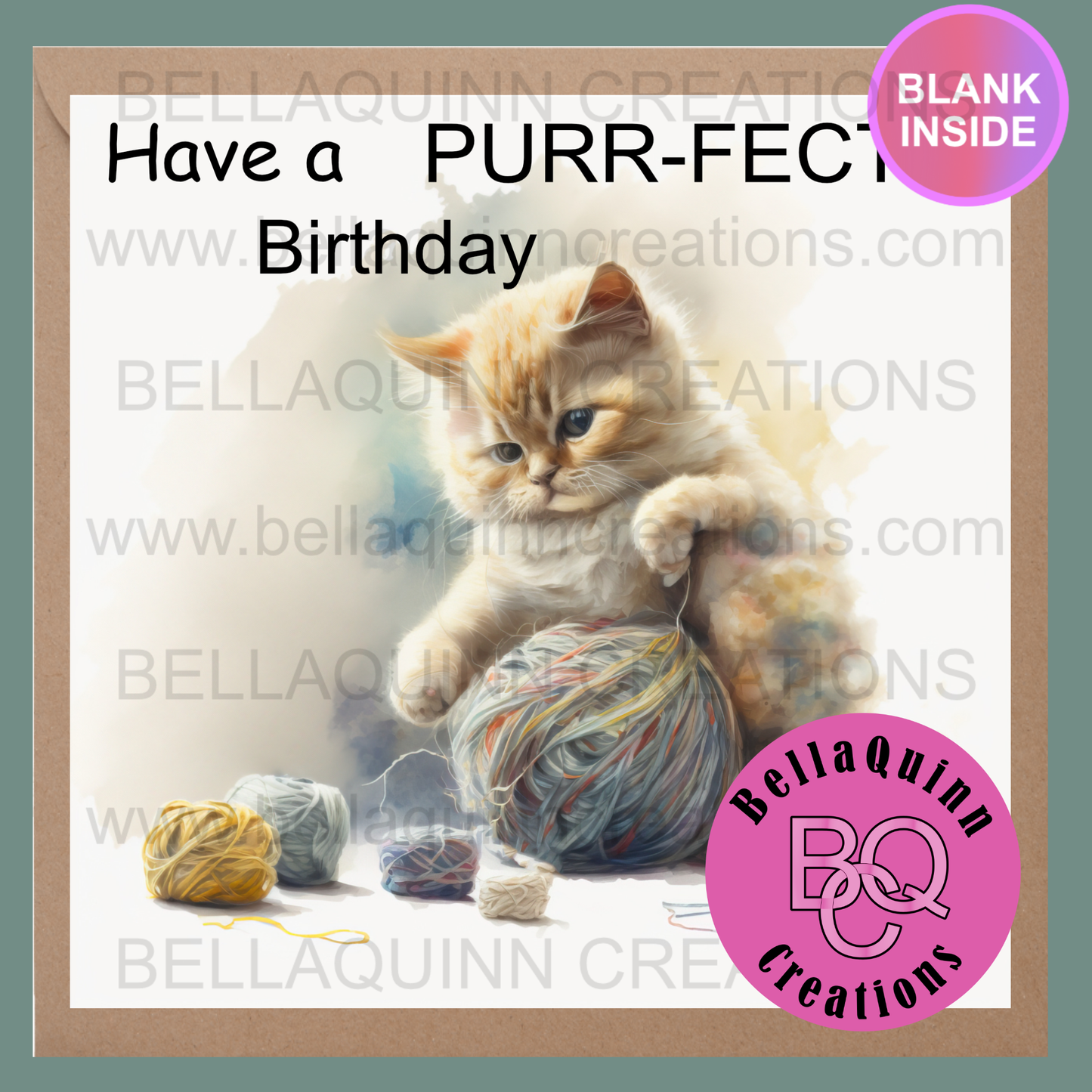 Cat Collection Greeting Card - Have a Purrfect Birthday