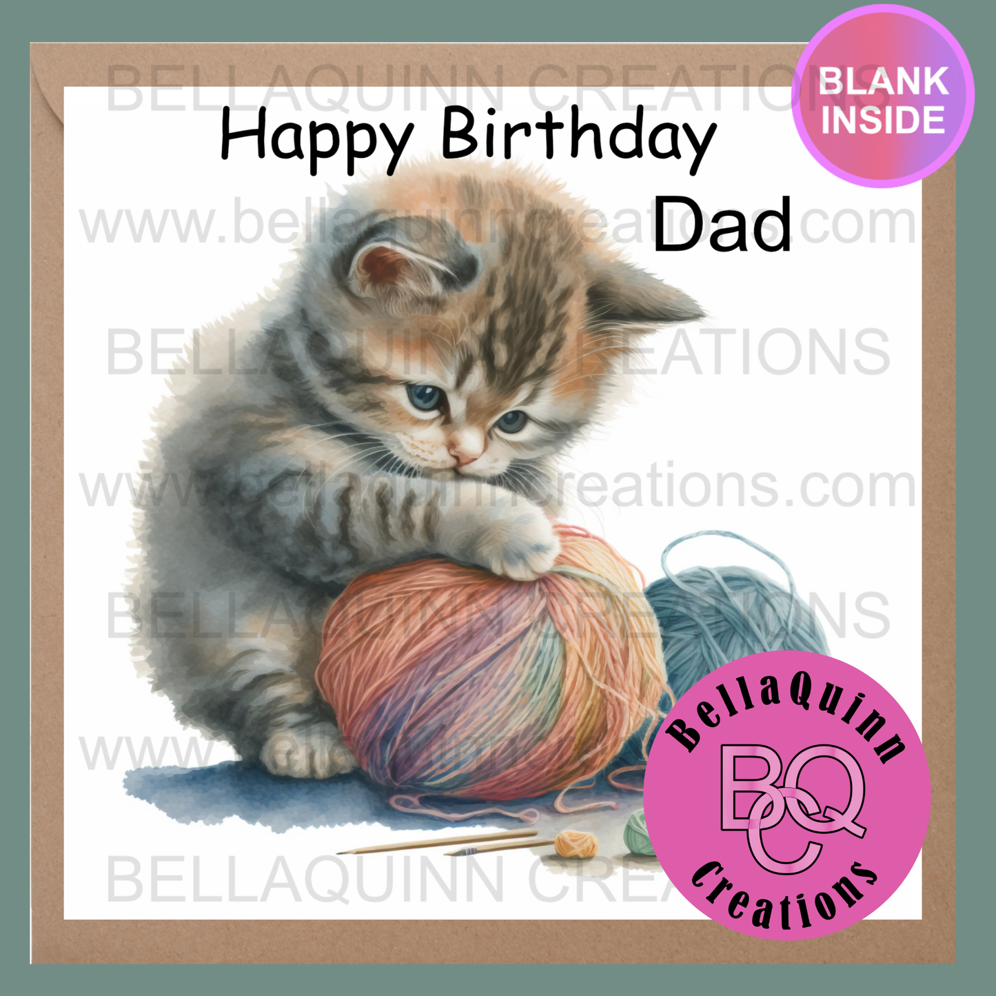 Cat Collection Greeting Card - Happy Birthday Dad