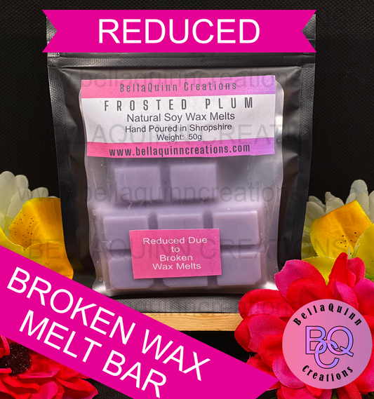 Frosted Plum Wax Melt Snap Bar (BROKEN)