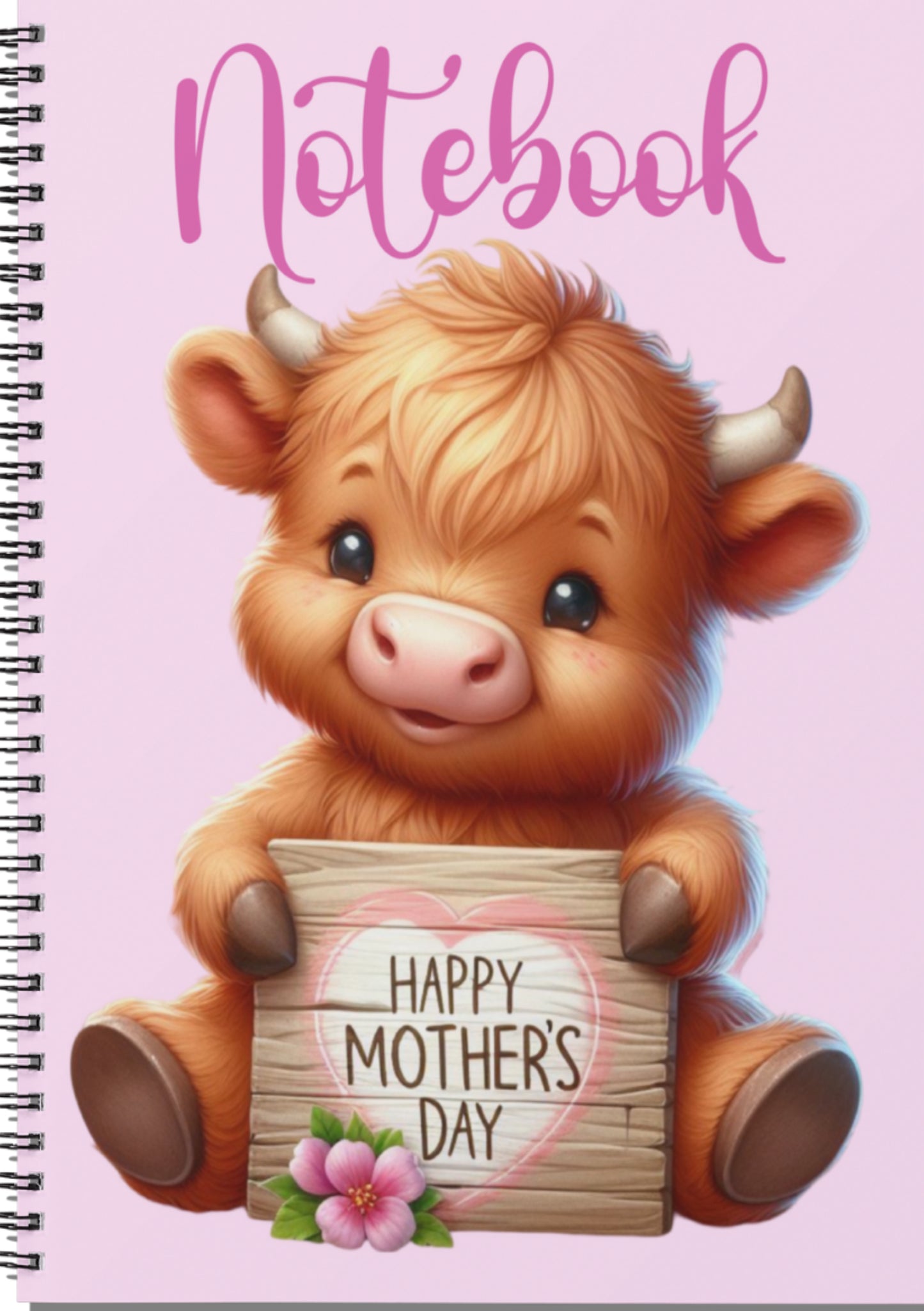 Highland Cow Spiral Bound Notebook