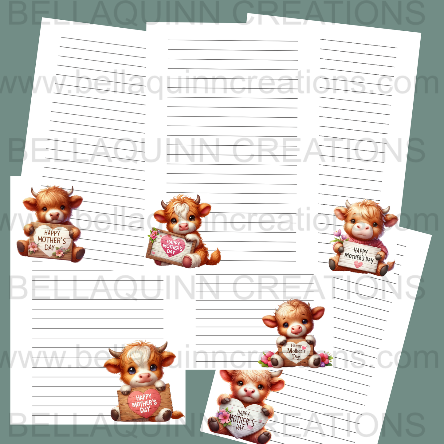 Highland Cow Spiral Bound Notebook