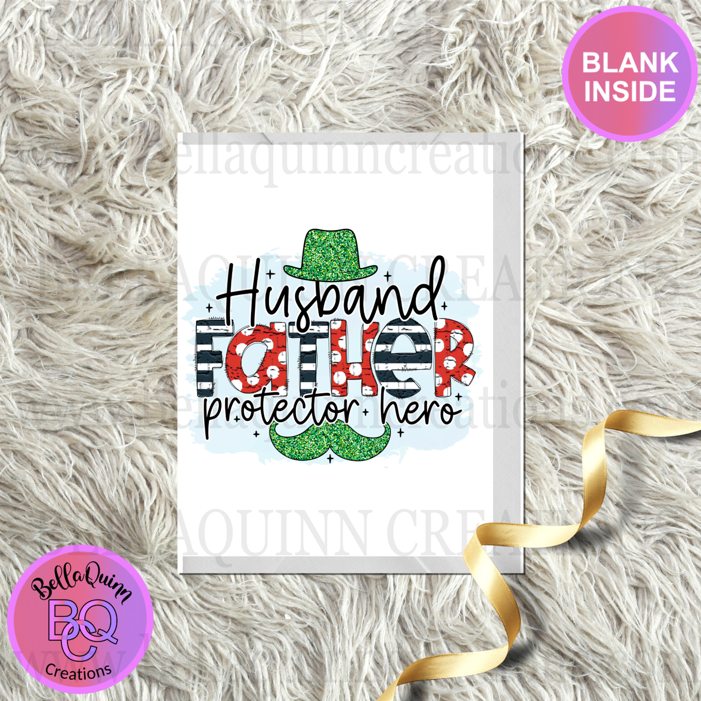 Husband, Father Protector Greeting Card