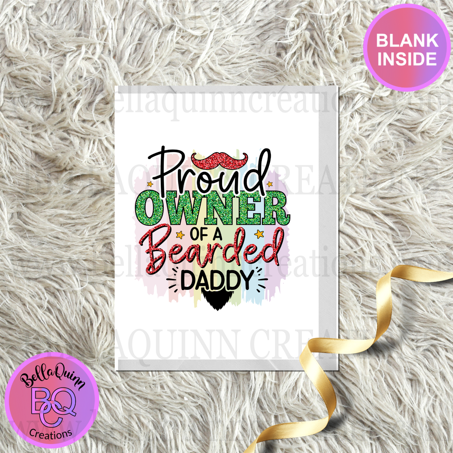 Proud Owner of a Bearaded Daddy Greeting Card