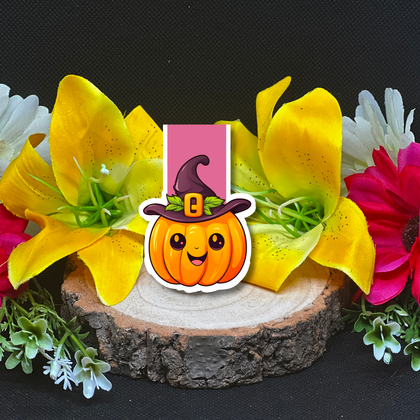 Pumpkin Head Magnetic Bookmark