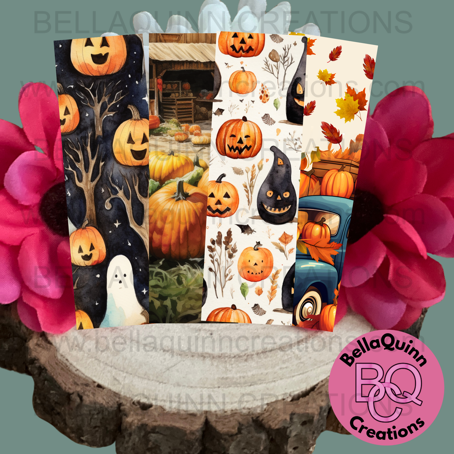 Pumpkin Truck Bookmark