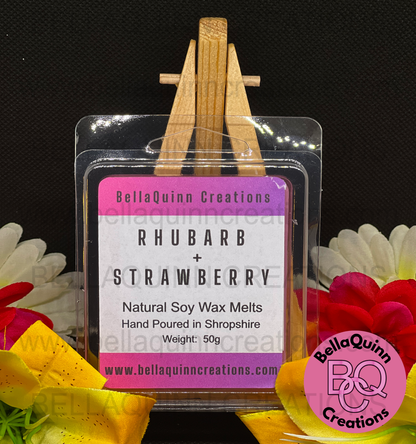 Rhubarb + Strawberry Clamshell Wax Melt