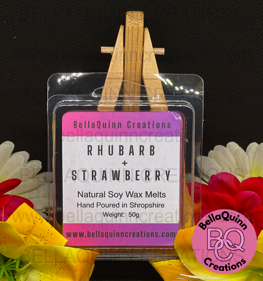 Rhubarb + Strawberry Clamshell Wax Melt